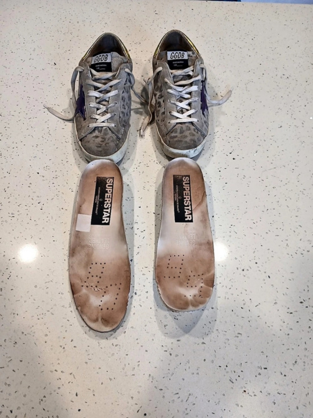 Golden Goose Super-Star Sneakers Gray & Purple EU 38 - Picture 7 of 16
